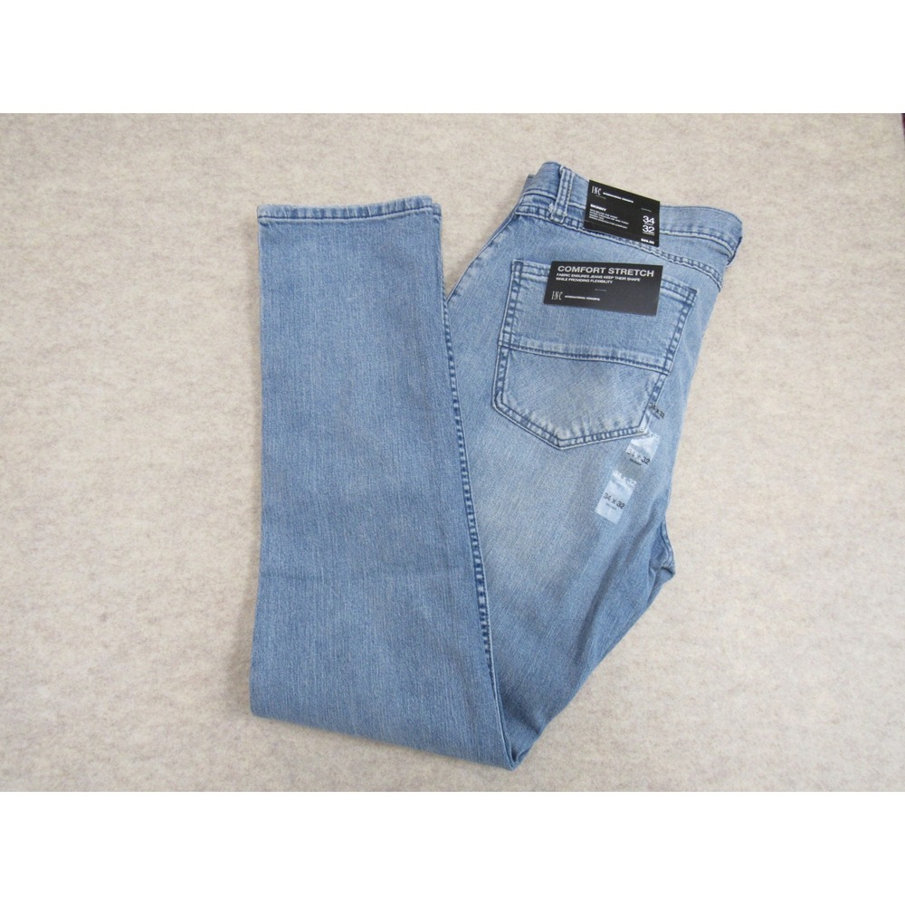 INC International Concepts Mens Skinny Fit Light Wash Stretch Jeans 34x32